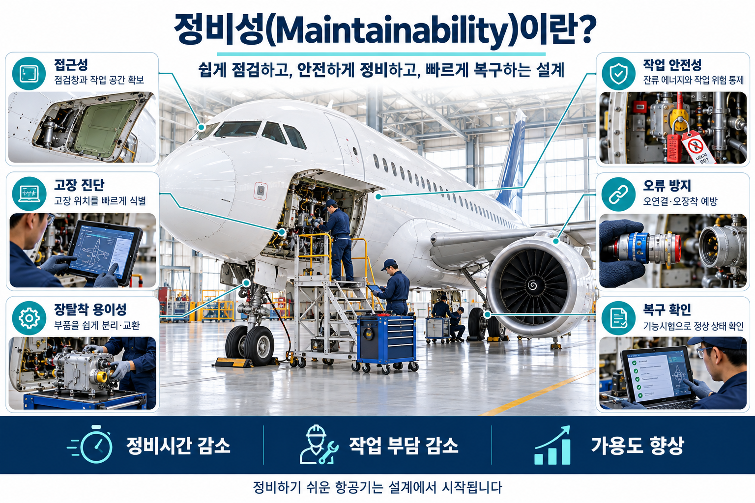 정비성(Maintainability)이란 무엇인가? 고치기 쉬운 항공기는 설계에서 시작된다